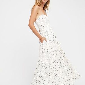 Free People Polka Dot Bella Donna Dress (white)